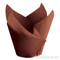 Hoffmaster 611119 Tulip Cup Cupcake Wrapper/Baking Cup 2-1/4 Diameter x 4 Height Large Chocolate (Case of 1000) - B00BSGXBY2